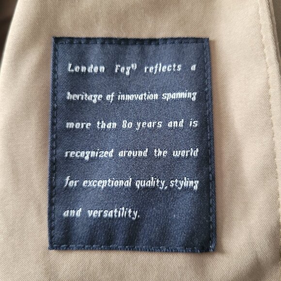 Vintage London Fog Hooded Trench Coat Women’s Plus 24W Tan, Faux Suede Insulated - Picture 10 of 12
